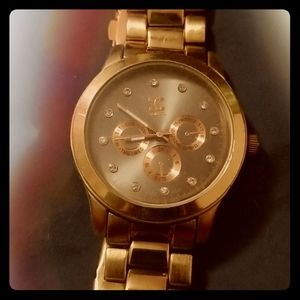 Rose gold watch